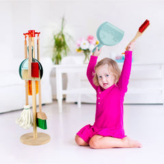 Qilay wooden spare parts, extra pieces for versatile pretend cleaning tasks