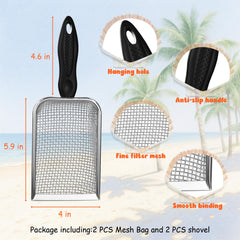 QINGLER beach bag with adjustable strap keeps tools organized and dry
