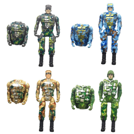 QINGQIU eggs contain deformable soldier figures for imaginative play.