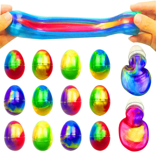 QINGQIU colorful slime eggs pack for kids' Easter fun