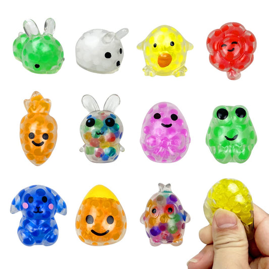 QINGQIU Easter mini stress ball—spring flower design for soft stress relief.