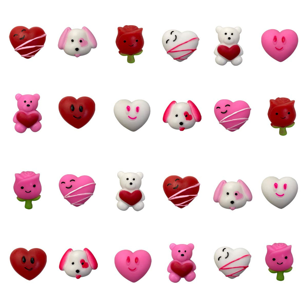 QINGQIU Valentines white heart squishy toy in hand, ideal for calm tactile play and classroom rewards.