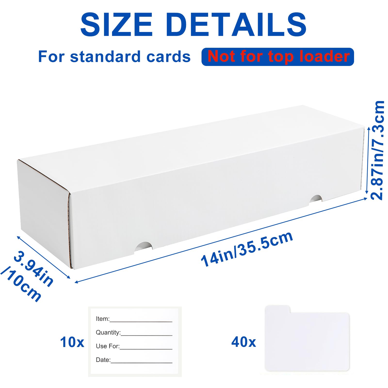 QINGUANG 40 dividers and 10 labels for easy sorting by set or year