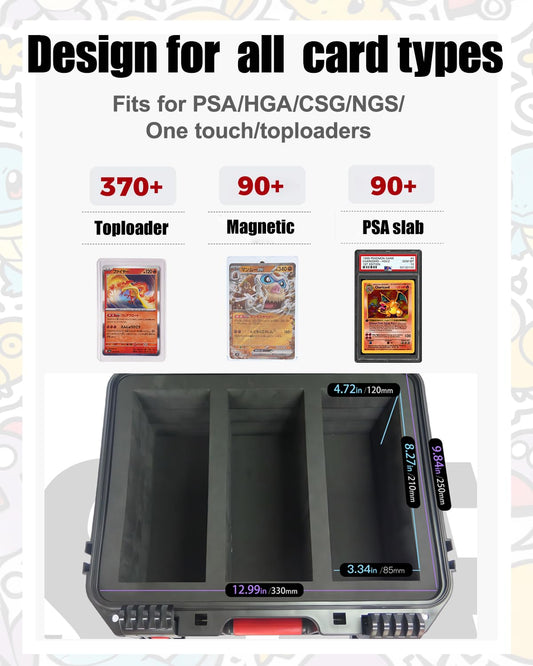 QINGUANG storage box side view highlights sturdy build and foam dividers for protection