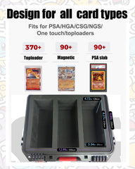 QINGUANG storage box side view highlights sturdy build and foam dividers for protection