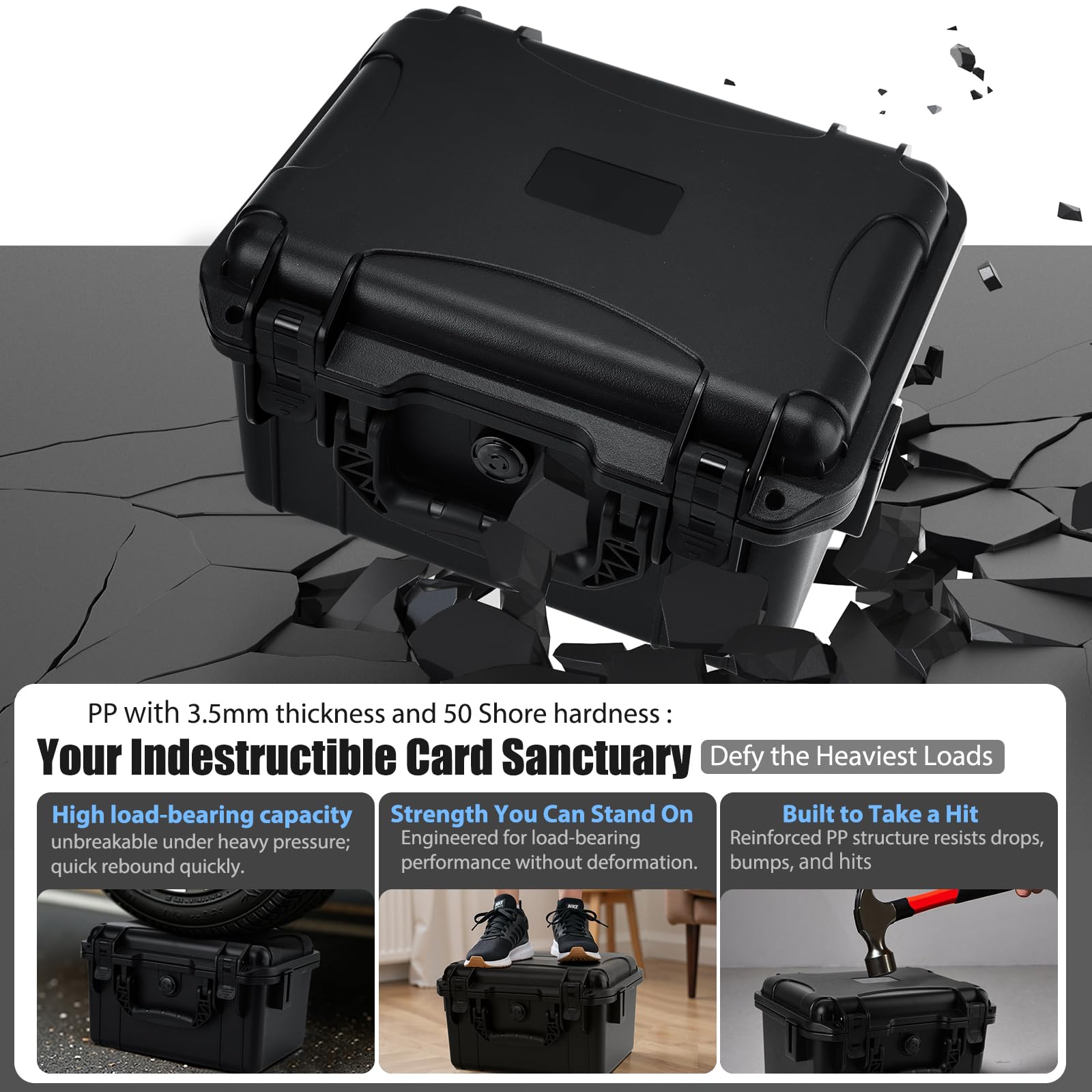 QINGUANG IP67 protected slab case demonstrates rugged protection against dust and moisture.