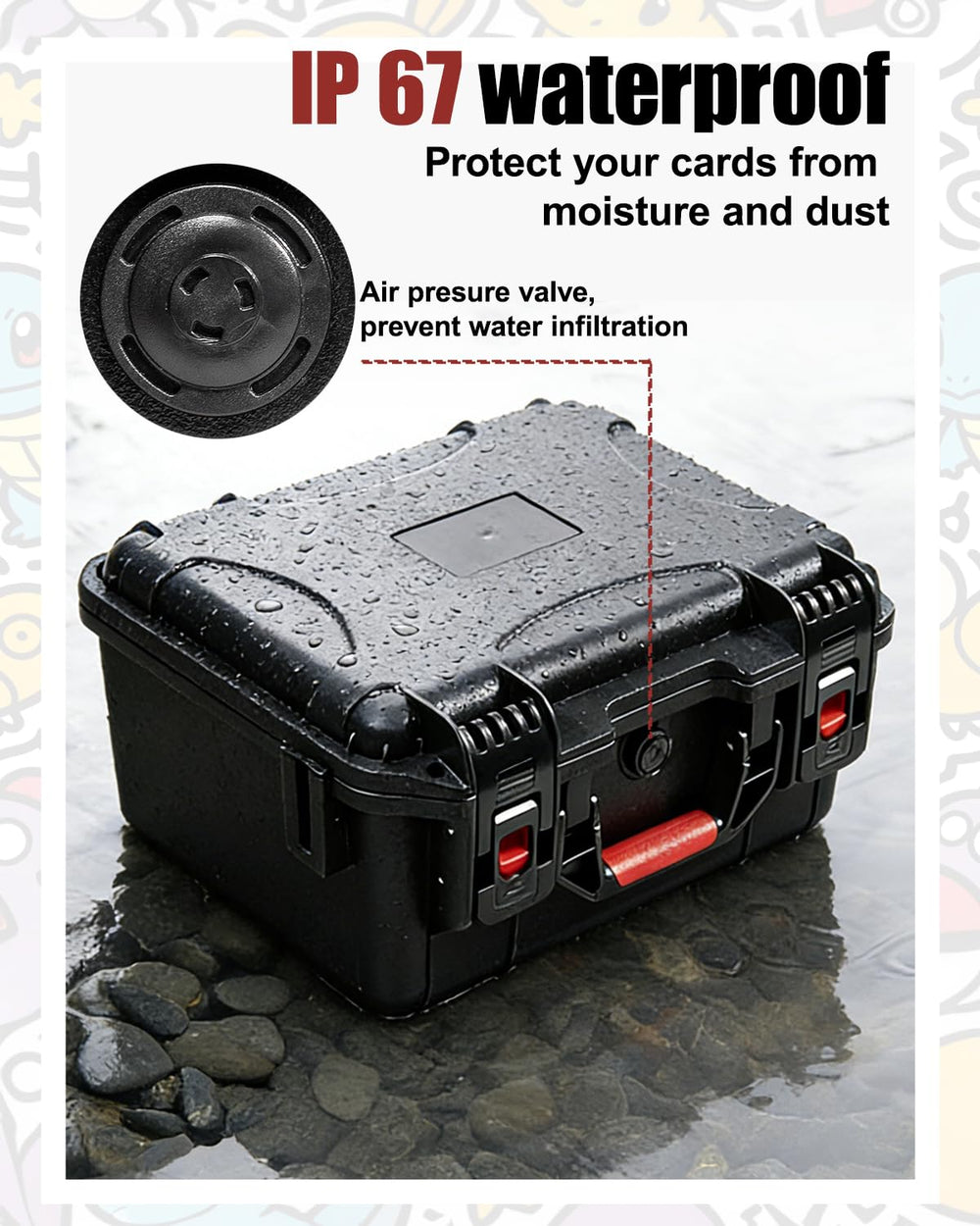 QINGUANG IP67 protection feature with dustproof and moisture resistance for safe storage