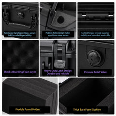 QINGUANG secure design with side locks supports optional padlocks for security.