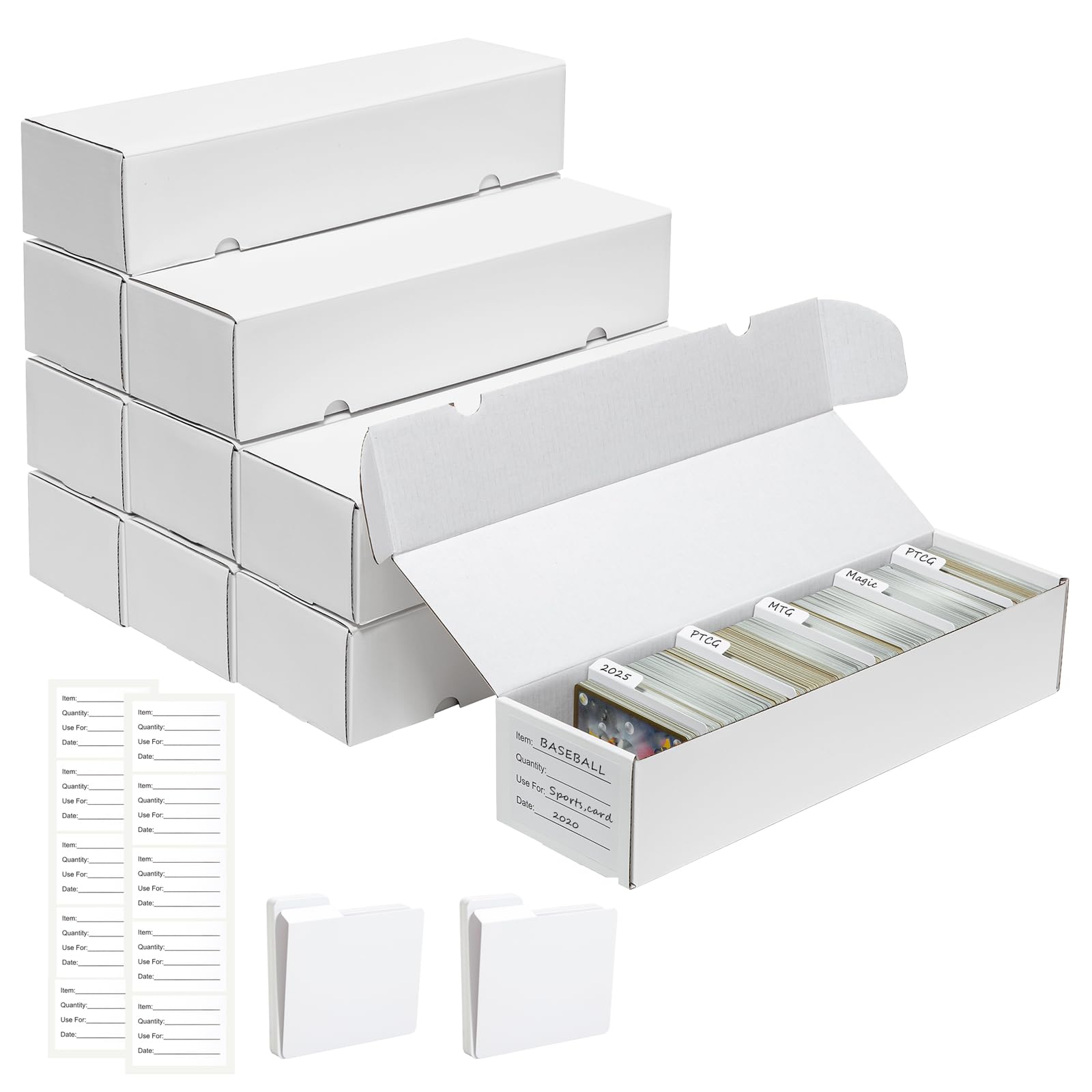 QINGUANG trading card storage box in a 10-pack for bulk MTG and TCG collections