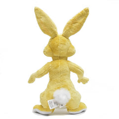 Qinvv Rabbit stuffed animal 15in care instructions illustration suggests easy maintenance.