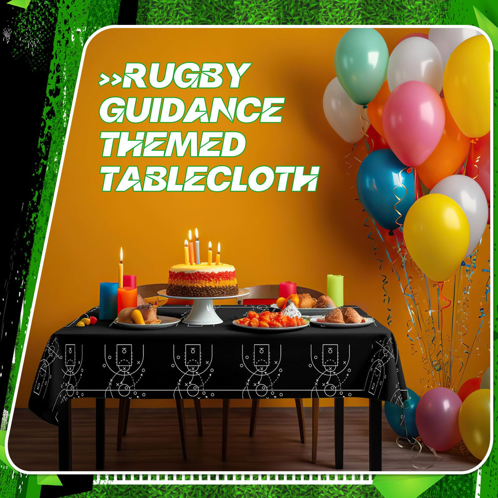Qinyoung basketball tablecloth party setup ideal for birthday celebrations.