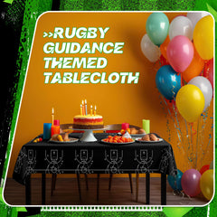 Qinyoung basketball tablecloth party setup ideal for birthday celebrations.
