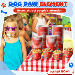 Qinyoung disposable dog bowls for ice cream and desserts