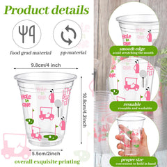 Qinyoung golf party table setup cups brighten decor and vibe.