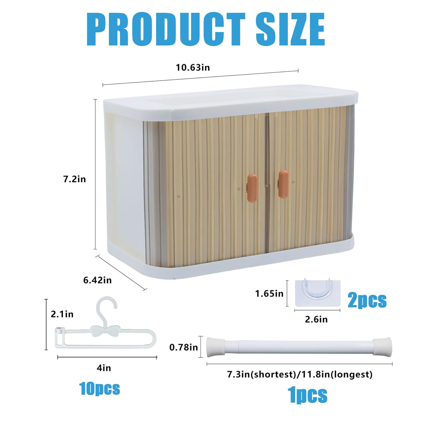 Interlocking base enables safe stacking as the wardrobe collection grows.
