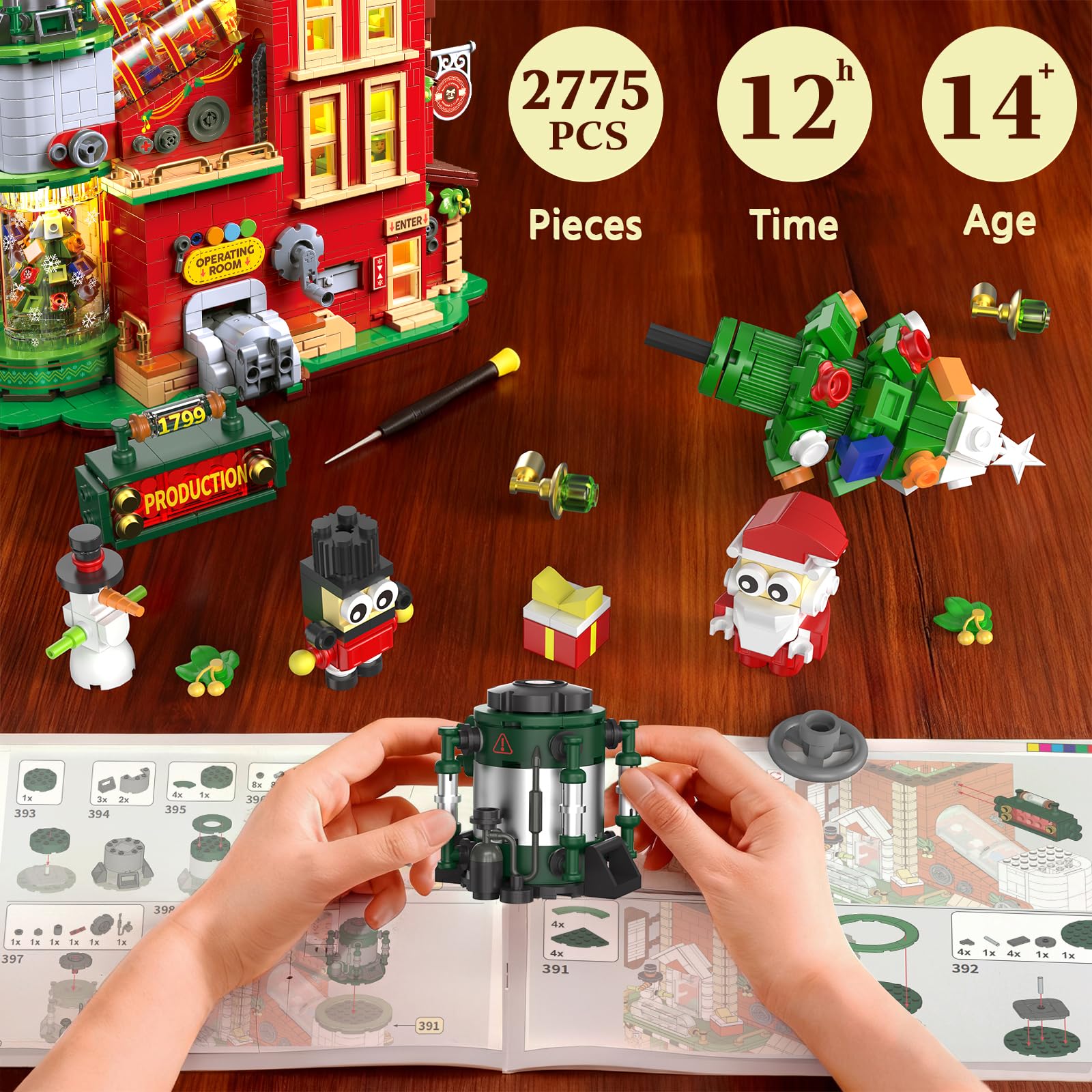 QiqoPoyee 2775 precision pieces ensure sturdy interlocking and long-term play