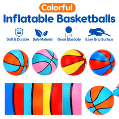 Qirptey kids party basketball set fits birthdays and gatherings.