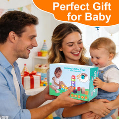 Qirptey gift-ready Montessori set for 6-12 month olds.