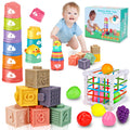 Qirptey Montessori pull-string toy supports fine motor exploration.