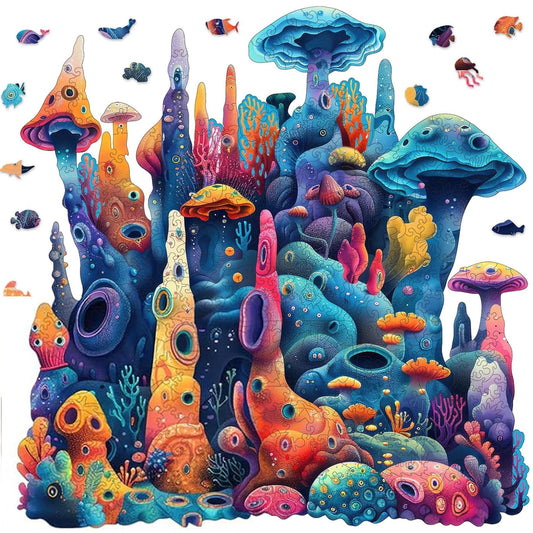 Qiuenisray Coral Ocean Puzzle 200 Pieces in vibrant colors for relaxed evenings.