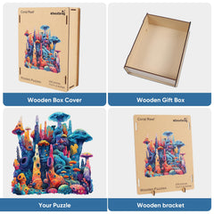 Qiuenisray Durable wooden puzzle with vibrant colors and crisp edges.