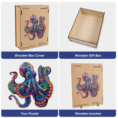Qiuenisray octopus-shaped puzzle frame doubles as wall art.