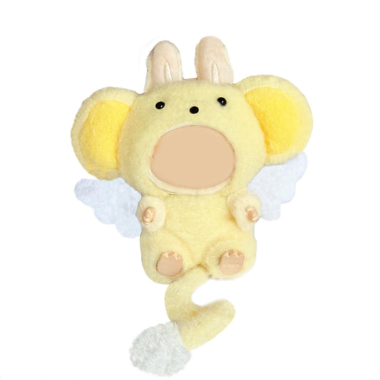 QIUTIMIY 17cm doll clothes yellow suit close-up fabric texture for soft play.