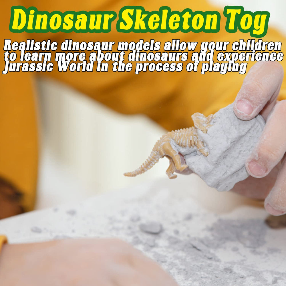 Qiuttnqn styracosaurus fossil skeleton for hands-on science play and display.