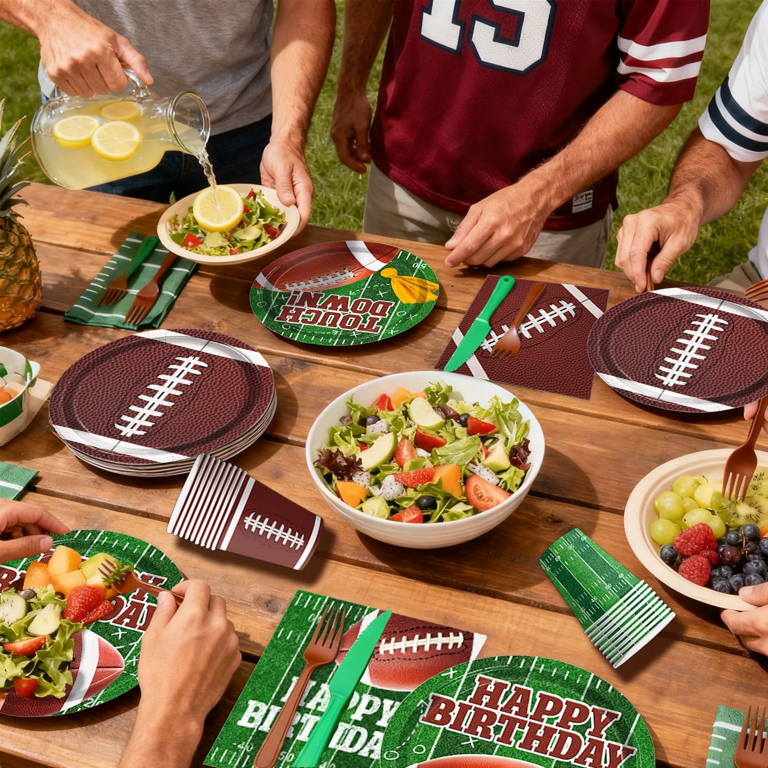 QIYANPAX football banner image signaling celebratory decor for game day