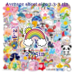 QIUYUEMIN luggage stickers add a playful, shiny touch to bags and suitcases