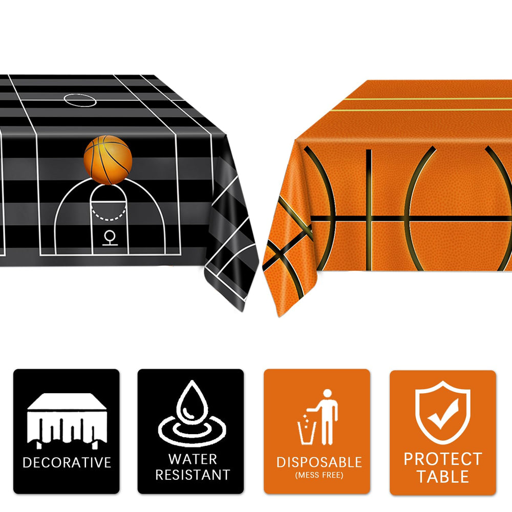 QIYANPAX basketball party decor tablecloth enhances event presentation