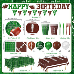 QIYANPAX football napkins in two designs for quick cleanup and flair