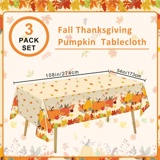 QIYANPAX maple leaf design tablecloth adds autumn charm and easy cleanup.