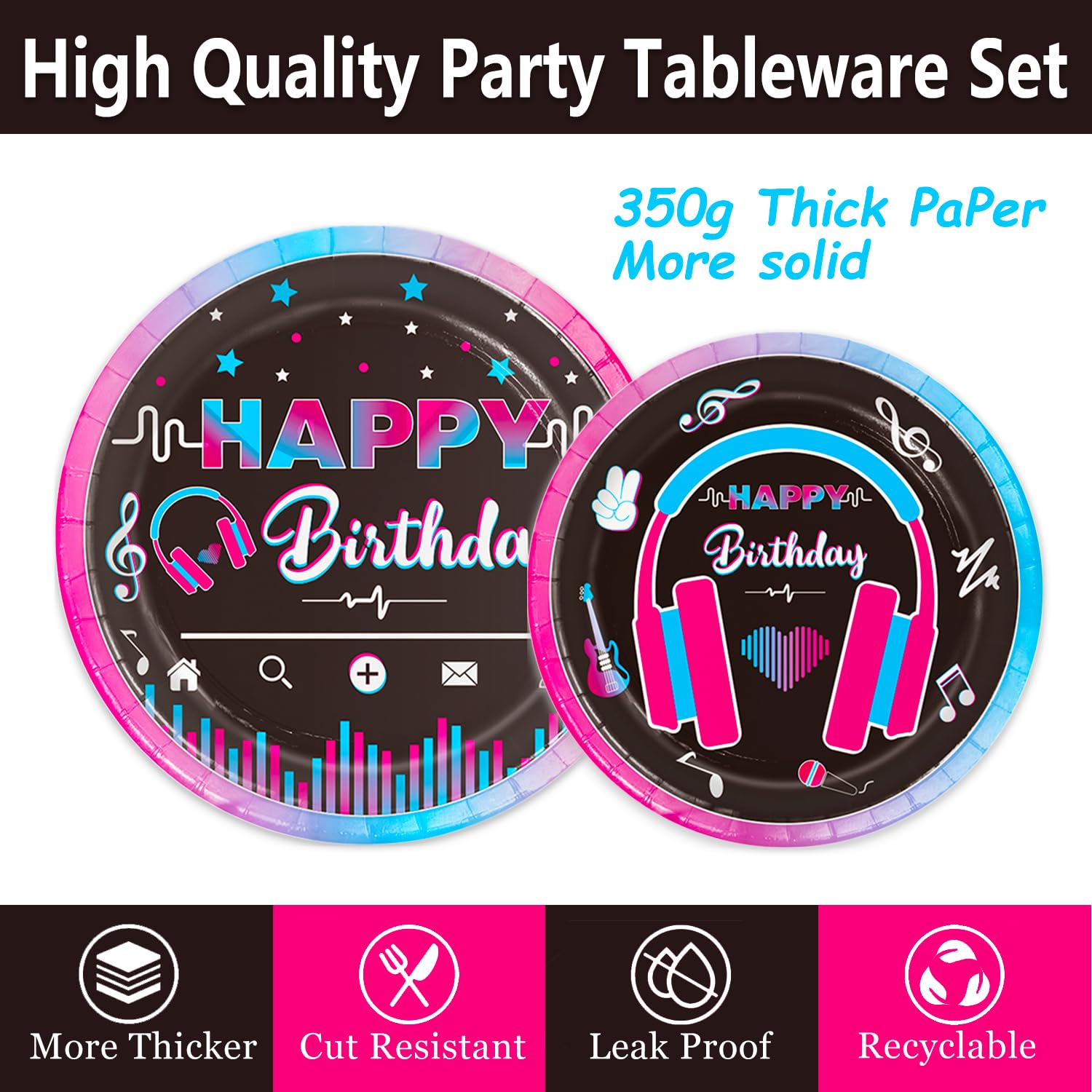 QIYANPAX 6.5-inch napkins provide convenient, coordinated party coverage.