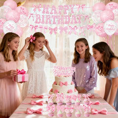 QIYANPAX Pink Bow Napkins: soft, spill-resistant accents for family-friendly parties.