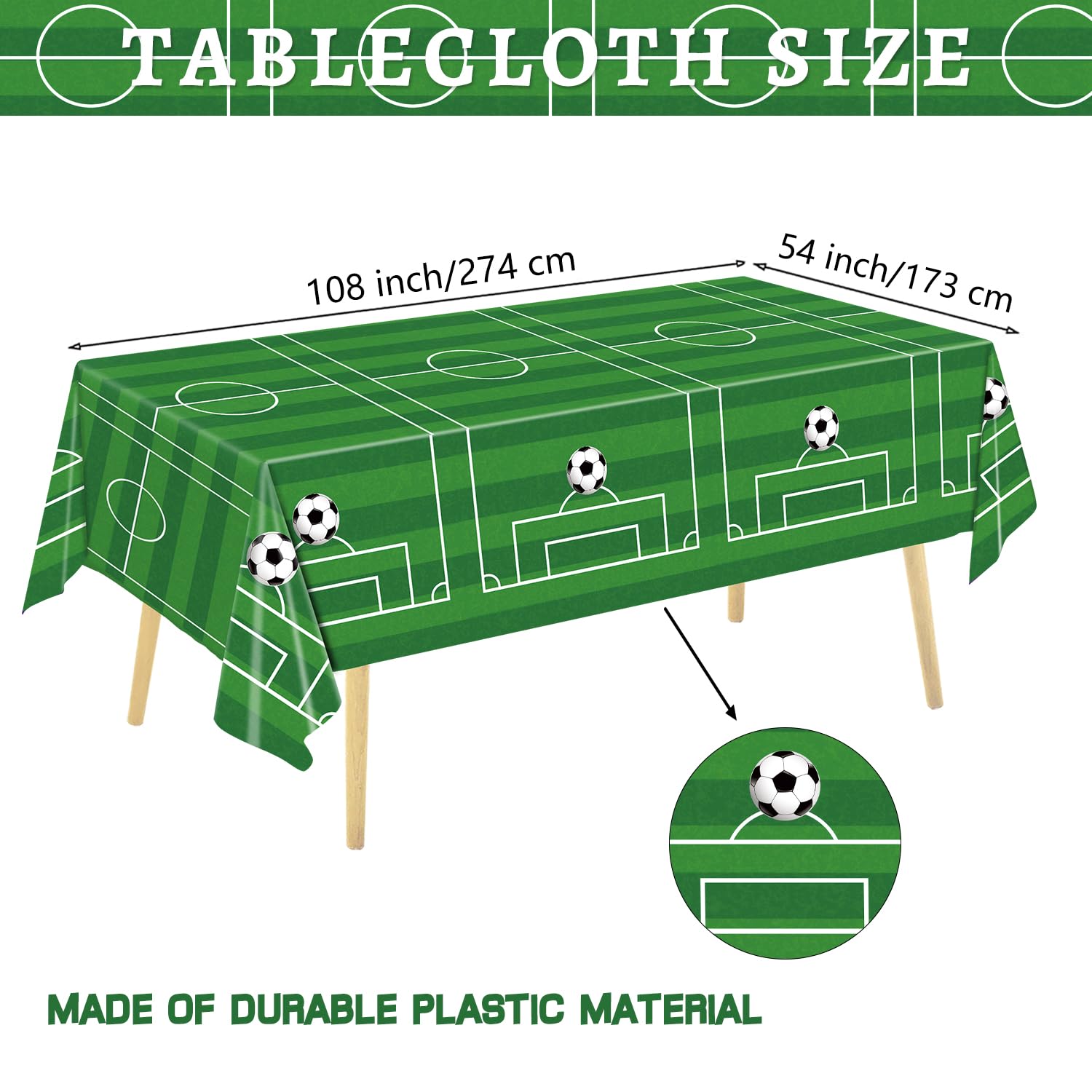 QIYANPAX easy-clean plastic tablecloth for effortless cleanup