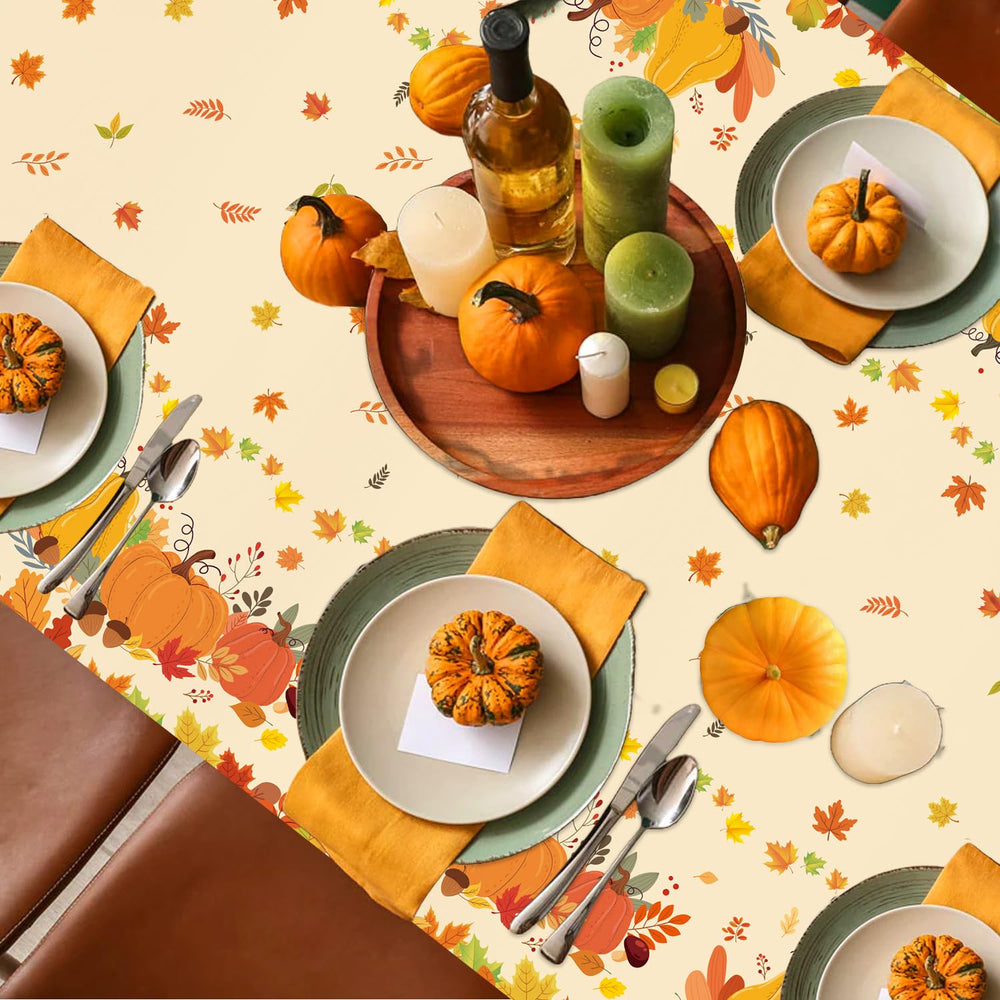 QIYANPAX table cover in action adds festive warmth to family meals.
