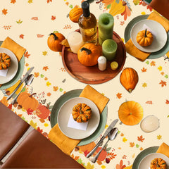 QIYANPAX table cover in action adds festive warmth to family meals.
