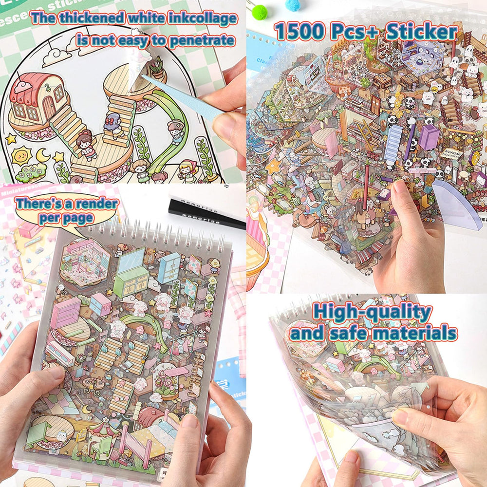 QIYEELOO sticker pack tweezers for precise placement