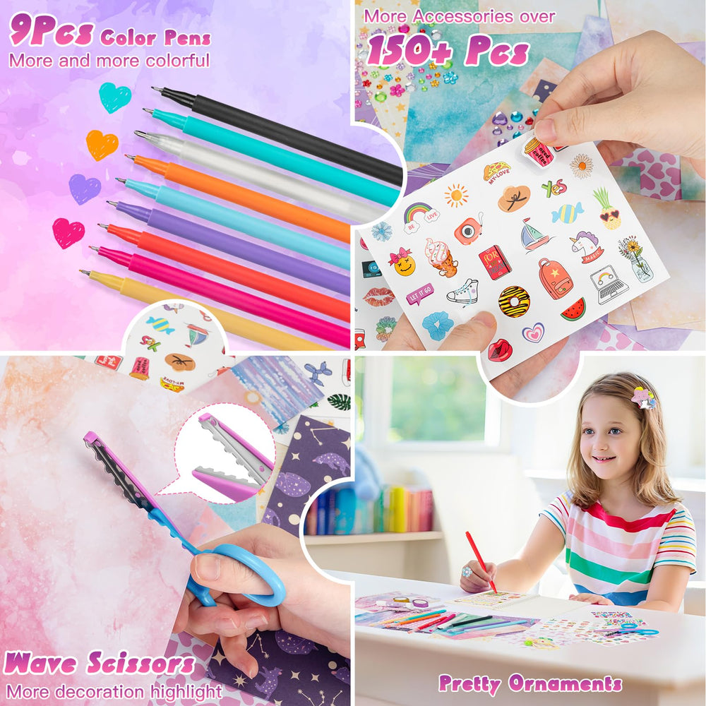 QIYVLOS 8 scrapbook sheets enhance collage and scrapbooking creativity.