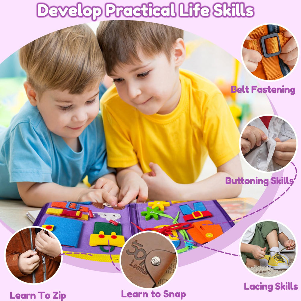 Qizfun Mermaid Busy Board counting animals page promotes early numeracy through fun.