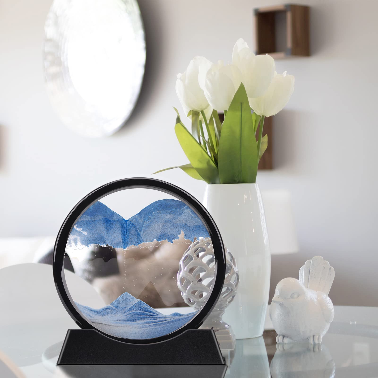 QLKUNLA sand art decor enhances home or office ambiance