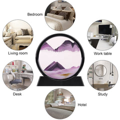 QLKUNLA flowing sand frame relaxes eyes with soothing sand patterns