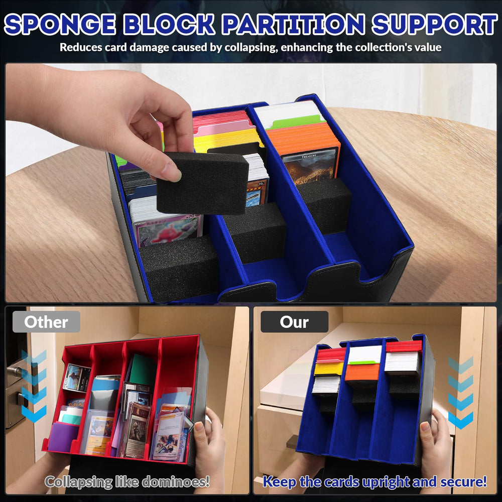 QLOUNI box includes 8 card dividers for organization