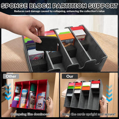 QLOUNI foam stoppers keeping cards upright and stable