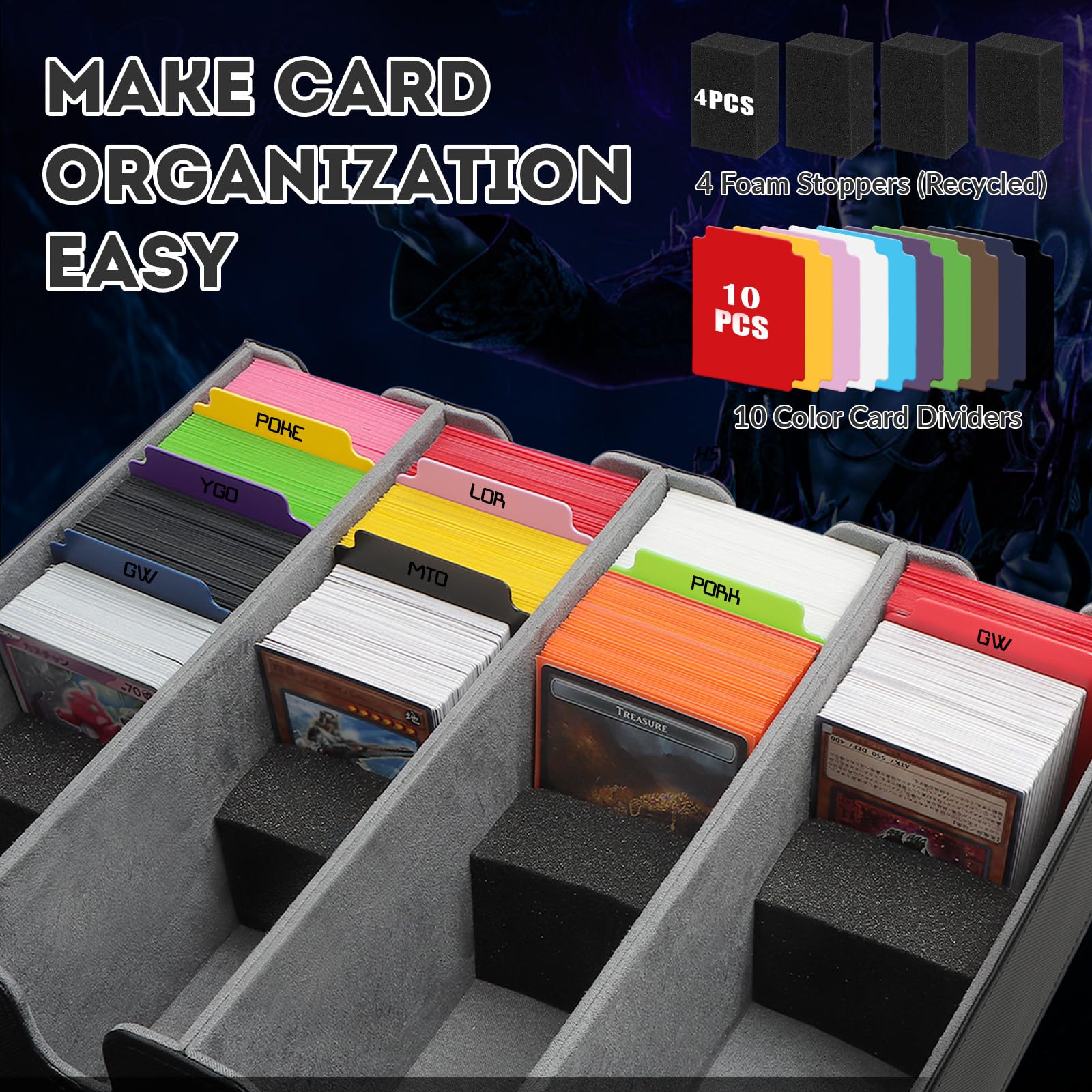 QLOUNI interior lining protecting cards during storage
