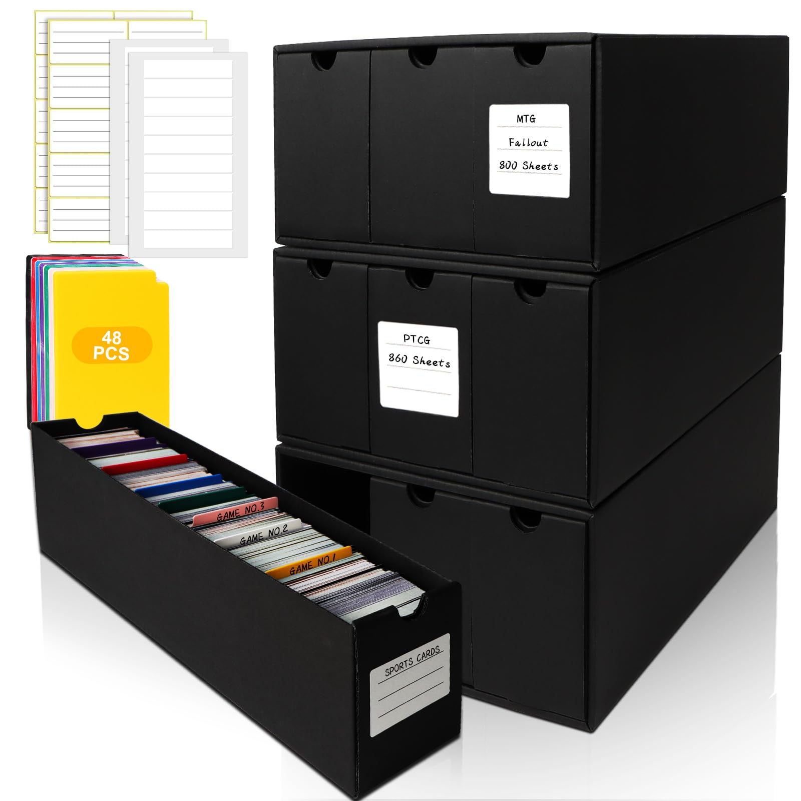 QLOUNI sturdy storage for baseball and trading cards in daily use.