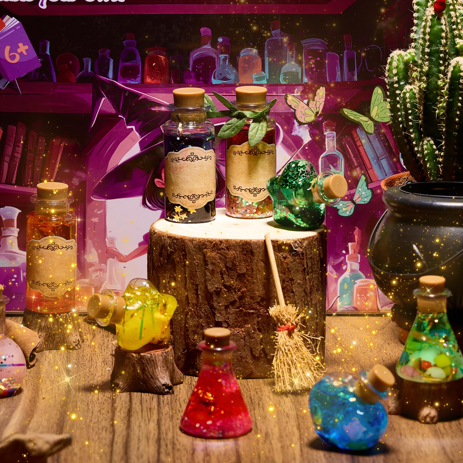 QLRR Diamond treasures add sparkle to bottled creations.