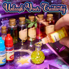 QLRR Shimmering gemstones add tactile sparkle to potion making.