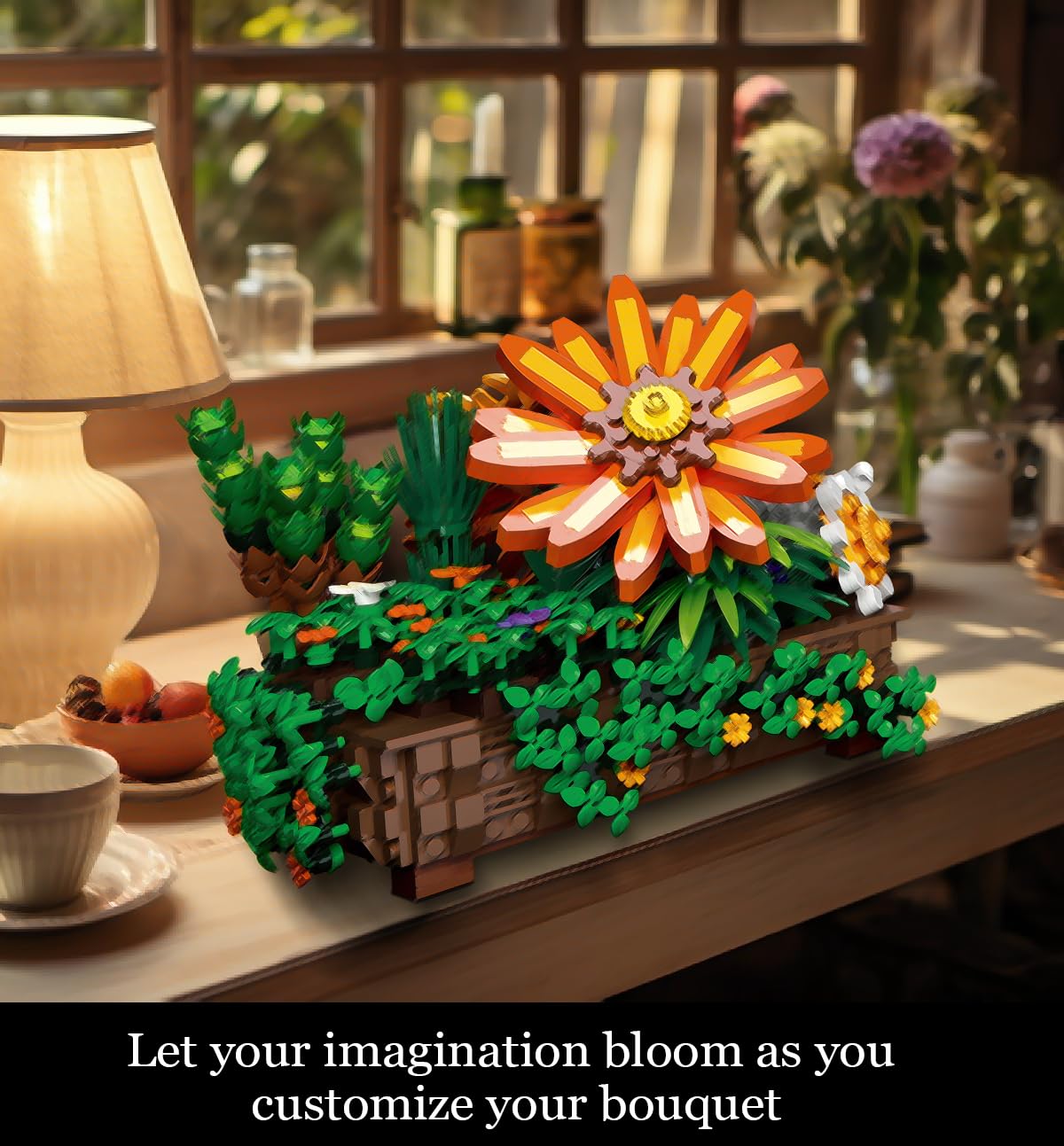 QLT QIAOLETONG ivy bonsai close-up highlights leaf texture for vibrant room decor.